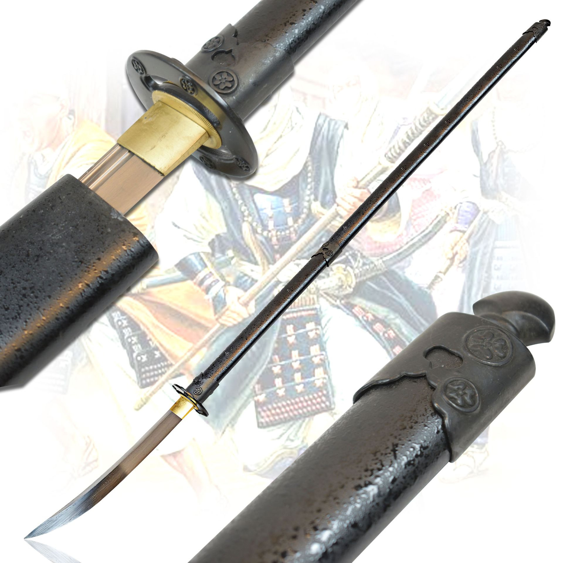 Lancia Giapponese Naginata forgiata a mano in acciaio damasco