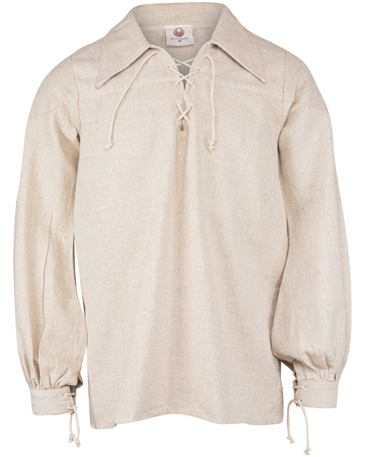 Camicia medievale in lino modello Sawyer, colore crema