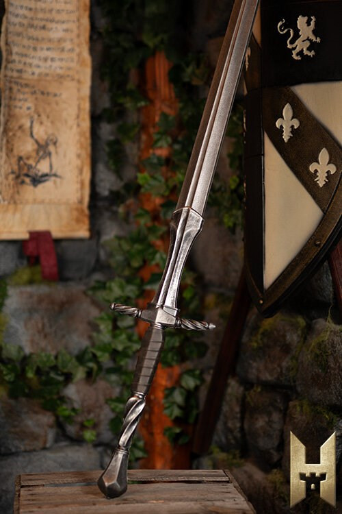 Spada Imperiale lunga finitura acciaio per LARP (120 cm.)