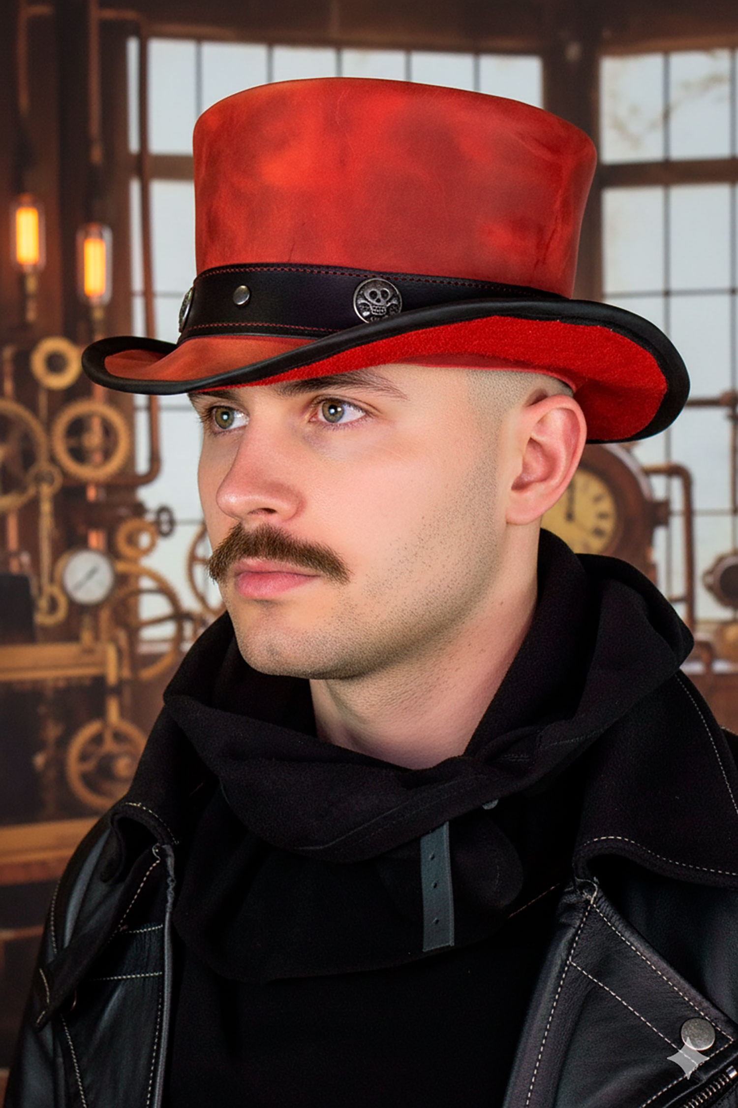 Cappello a cilindro Samedi - Rosso