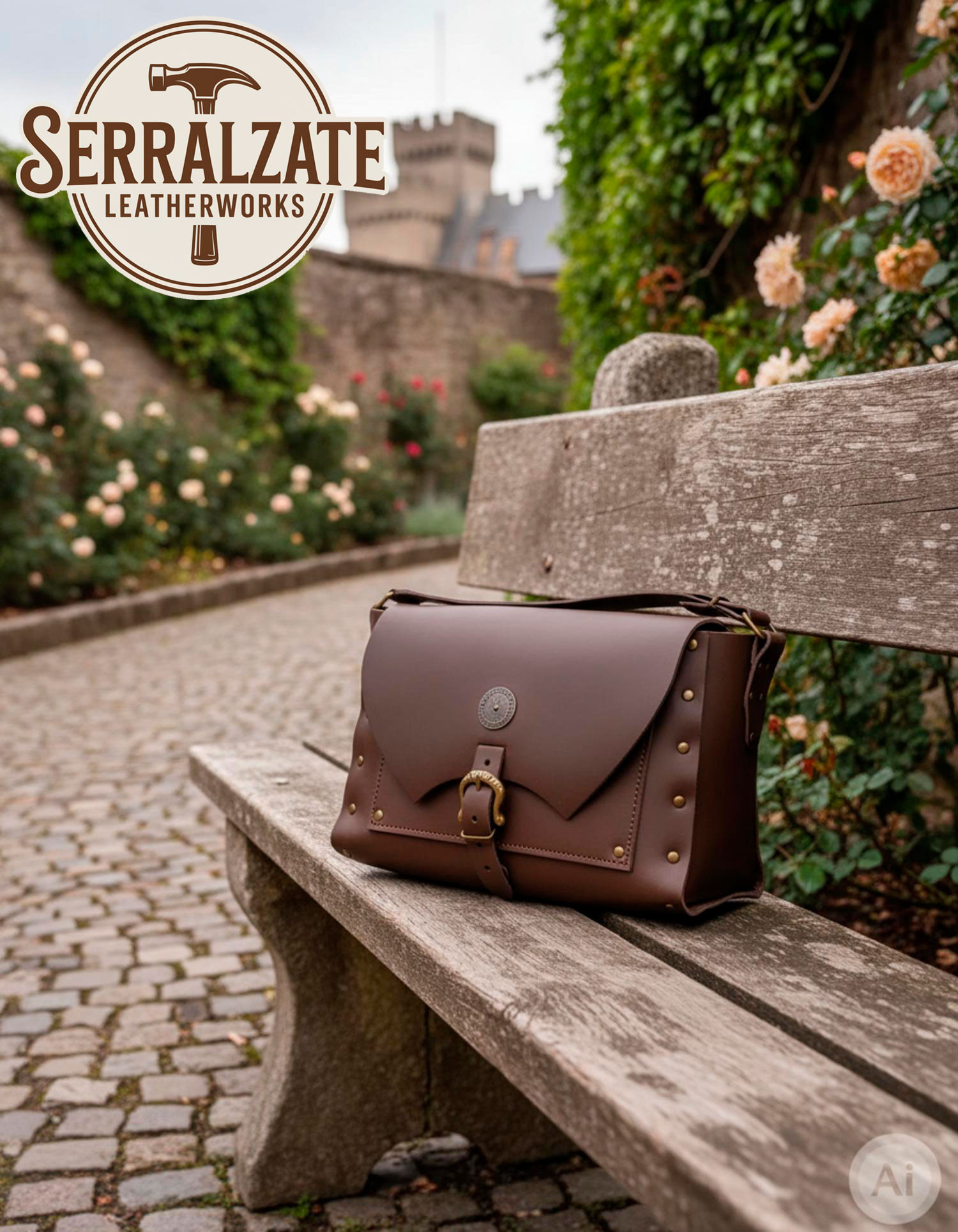 Borsa Esploratore, tipo tracolla, marrone