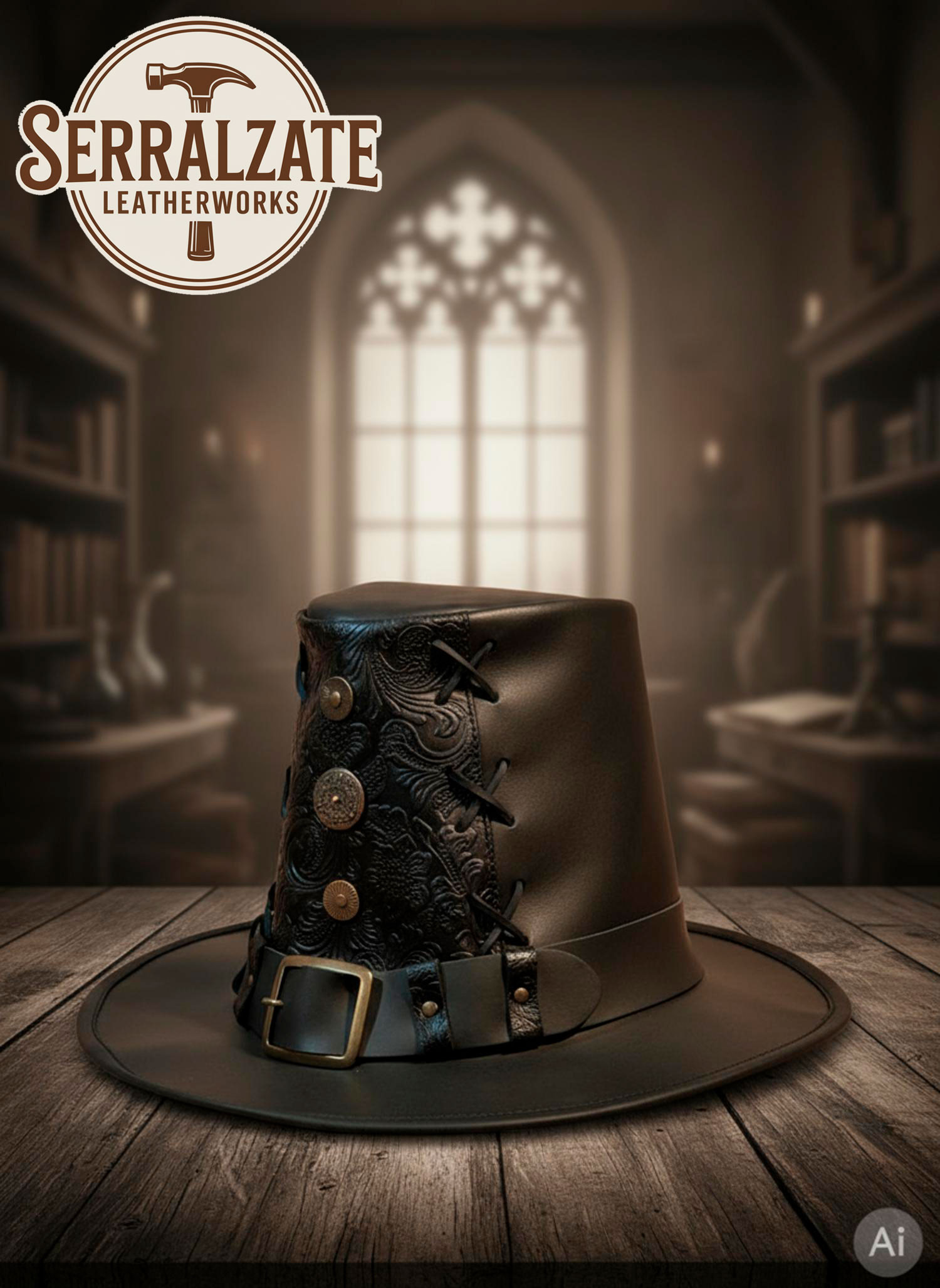 Cappello Johann il Cacciatore di Streghe Deluxe, nero