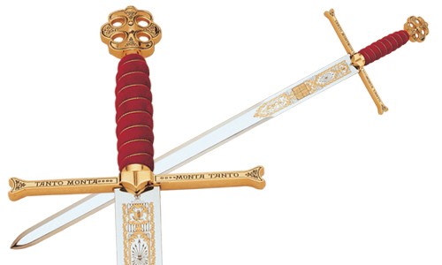 Spadone dei Re Cattolici in Oro
