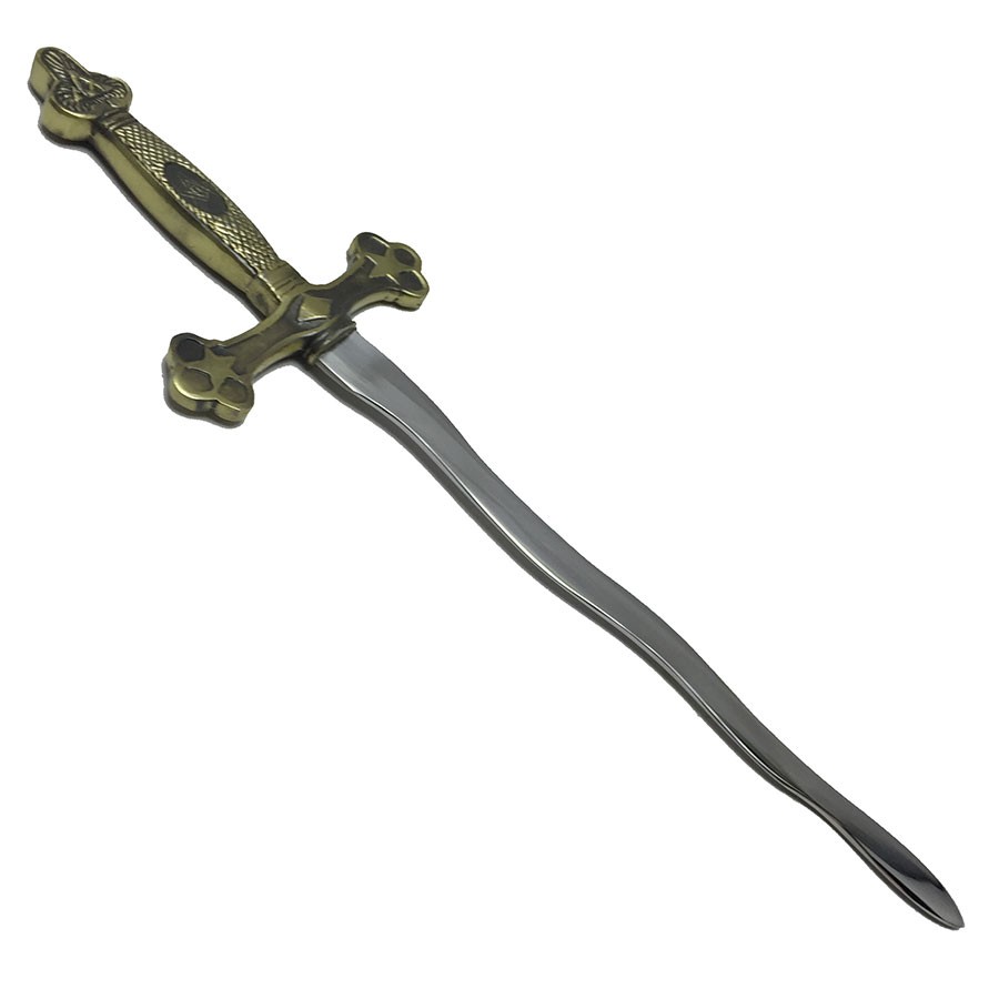 Tagliacarte massonico fiammeggiante
