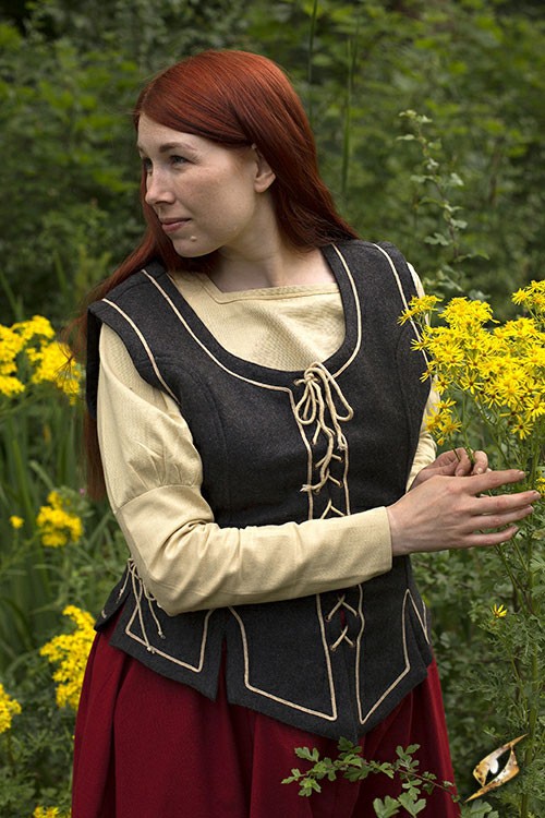 Gilet medievale donna lacci