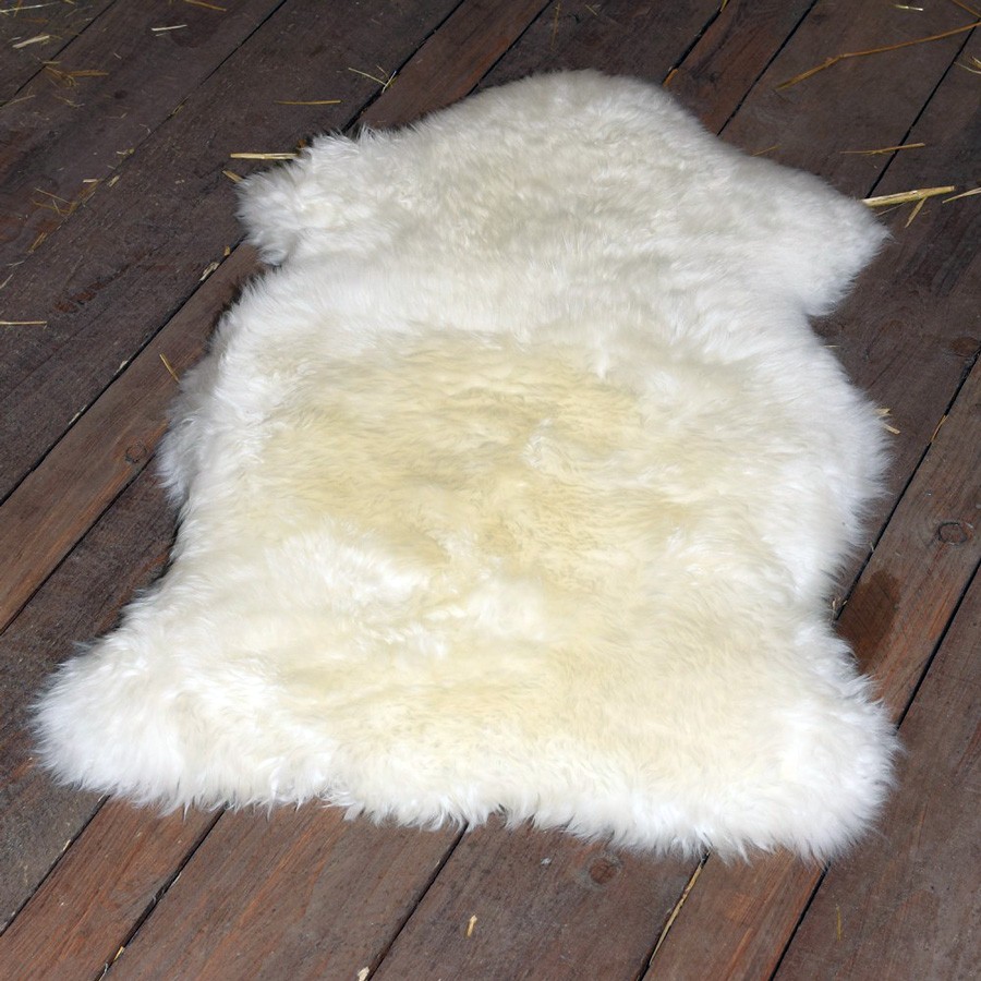 Pelle di agnello, bianco naturale