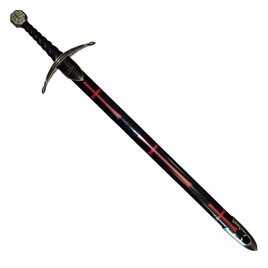 Spada templare con fodero