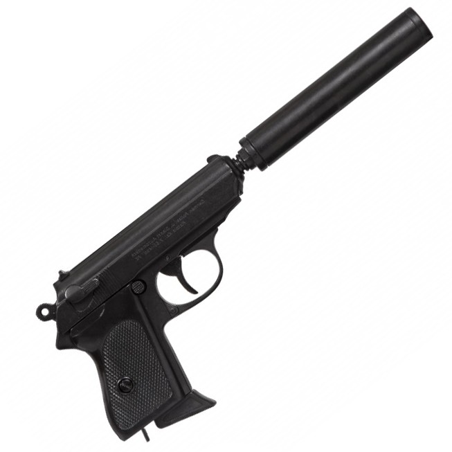 Pistola tedesca James Bond 007 con silenziatore
