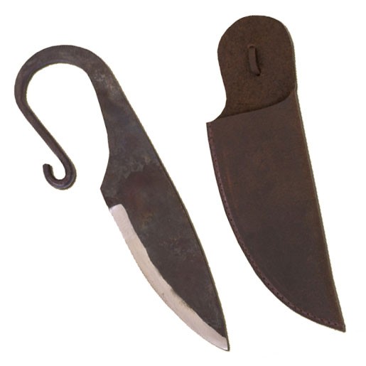 Coltello vichingo, forgiato a mano