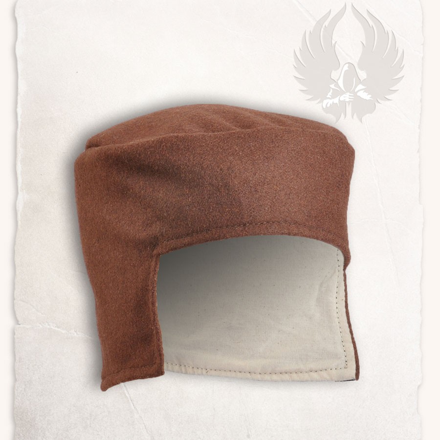 berretto marrone cappello medievale