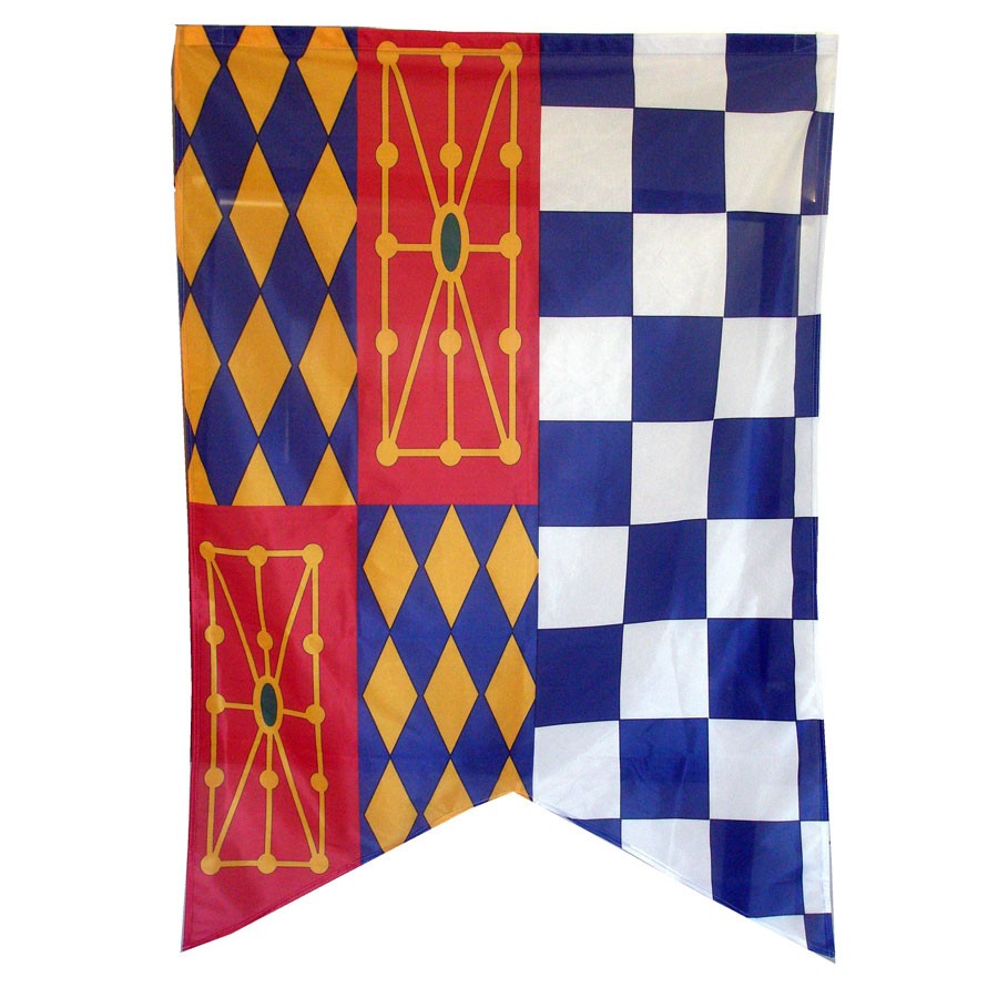 Banner medievale con quadrati diamantati (150x100 cm)