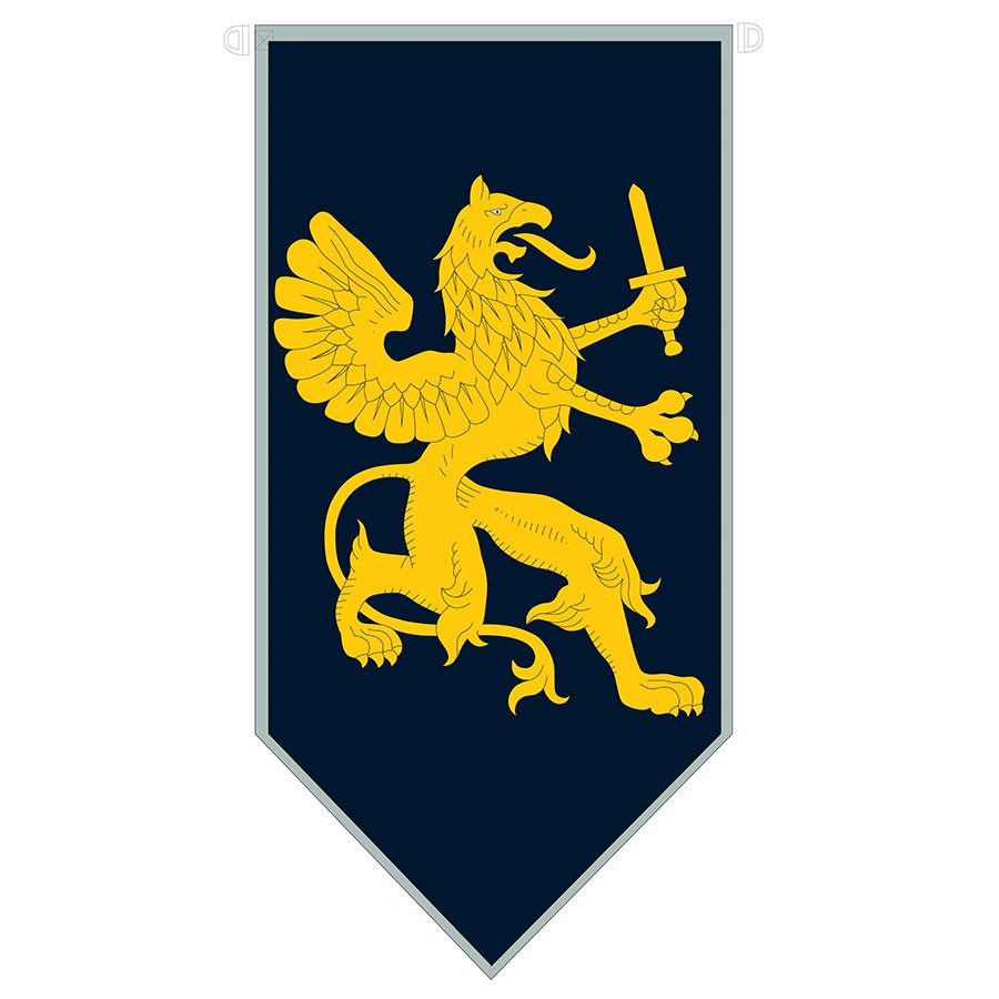 Drago medievale con spada