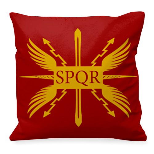 Antico Cuscino Romano Repubblica, SPQR