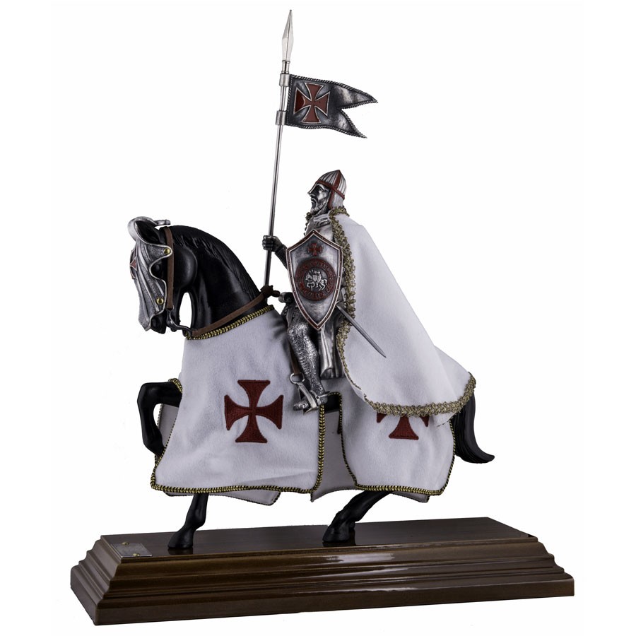 Cavaliere Templare a cavallo (33 cm.)