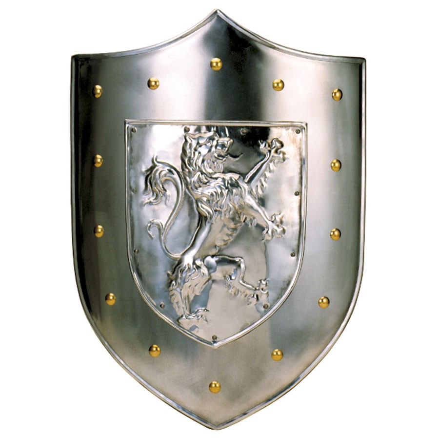 Scudo Leone Rampante in Metallo (63x43 cm.)