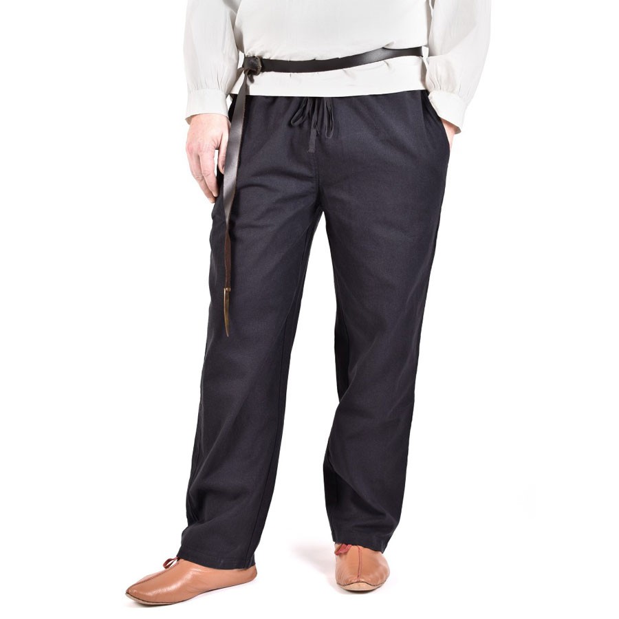 Pantaloni medievali Hagen, neri
