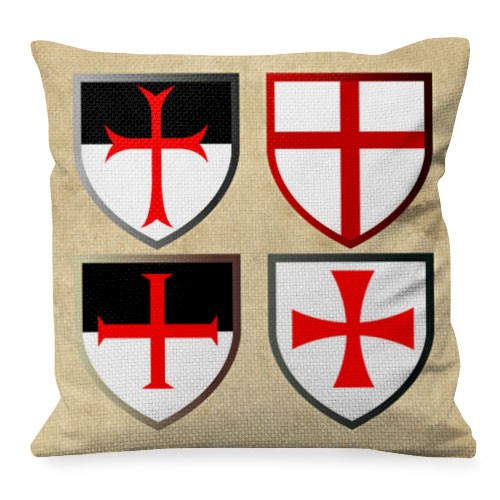 Cuscino con Croci Templari