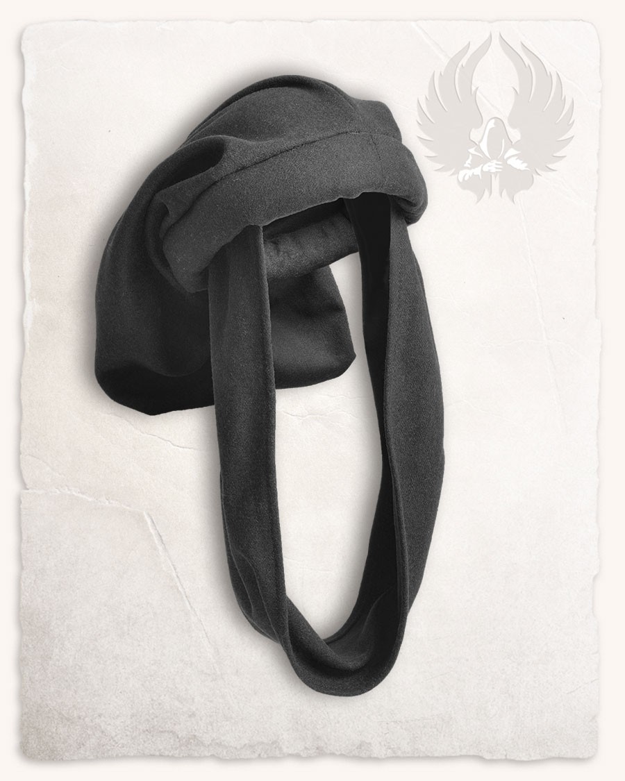 Cappello Raphael medievale in nero, unisex