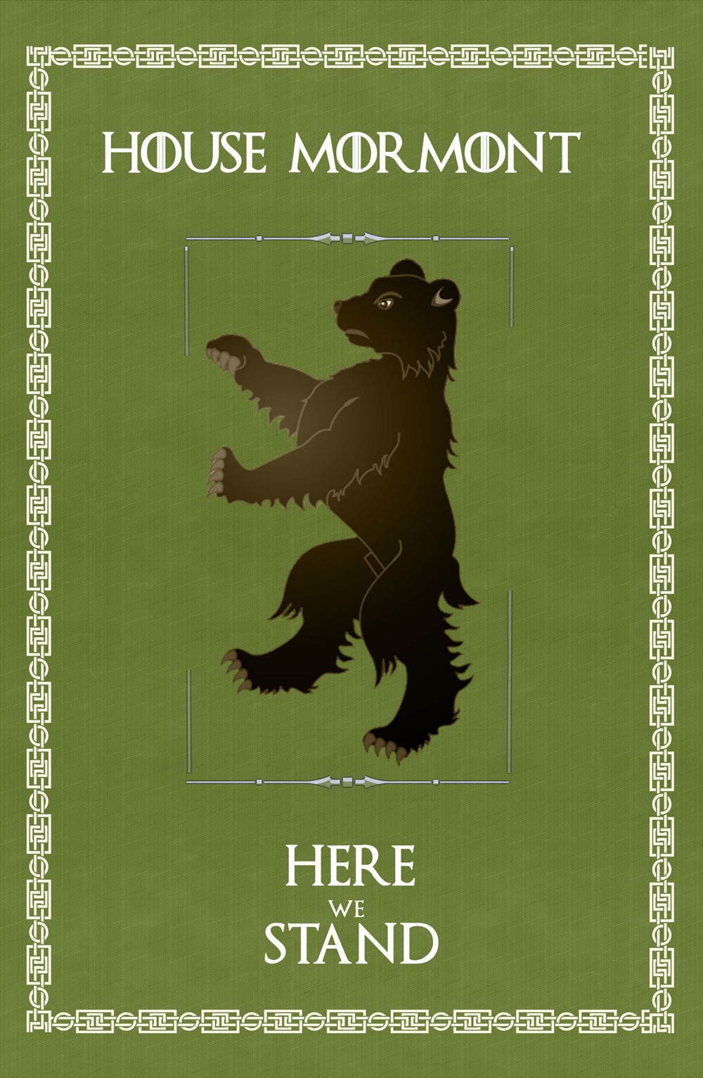Banner Il Trono di Spade Casa Mormont (70x100 cm.)
