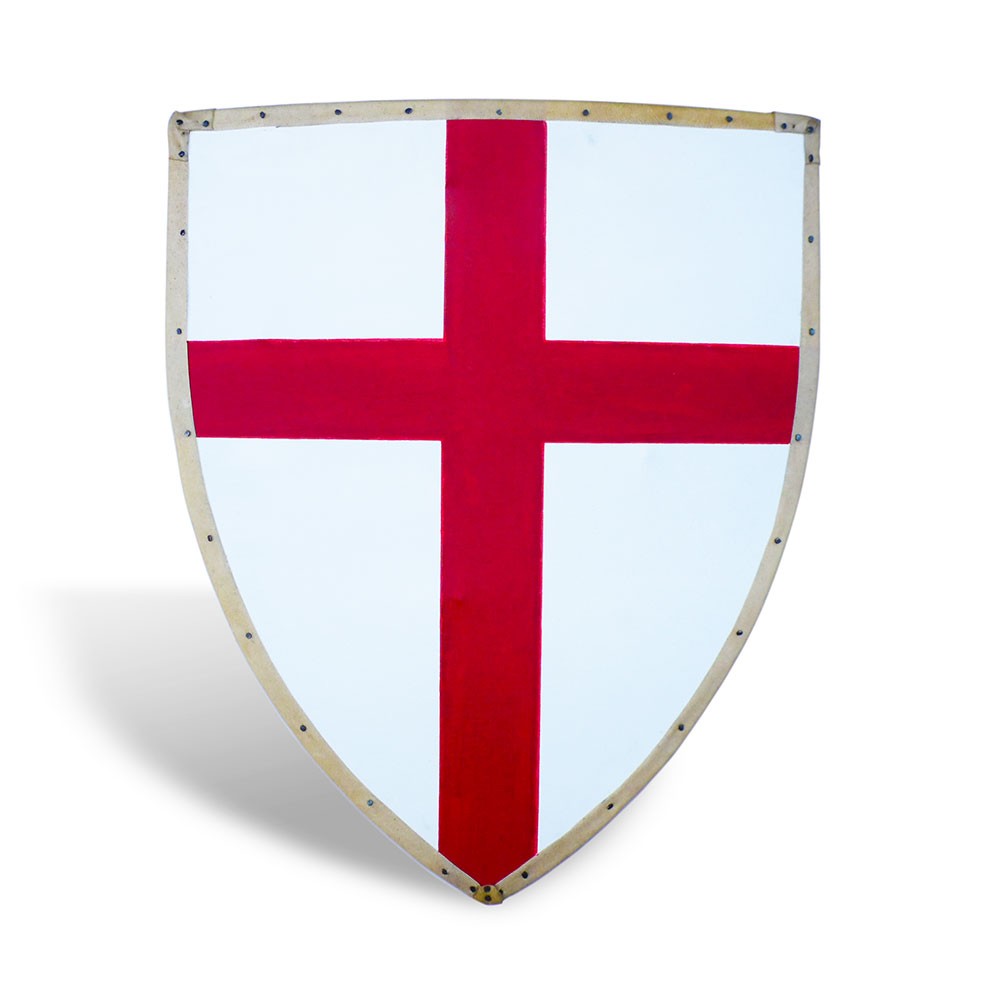 Scudo templare funzionale, bordato