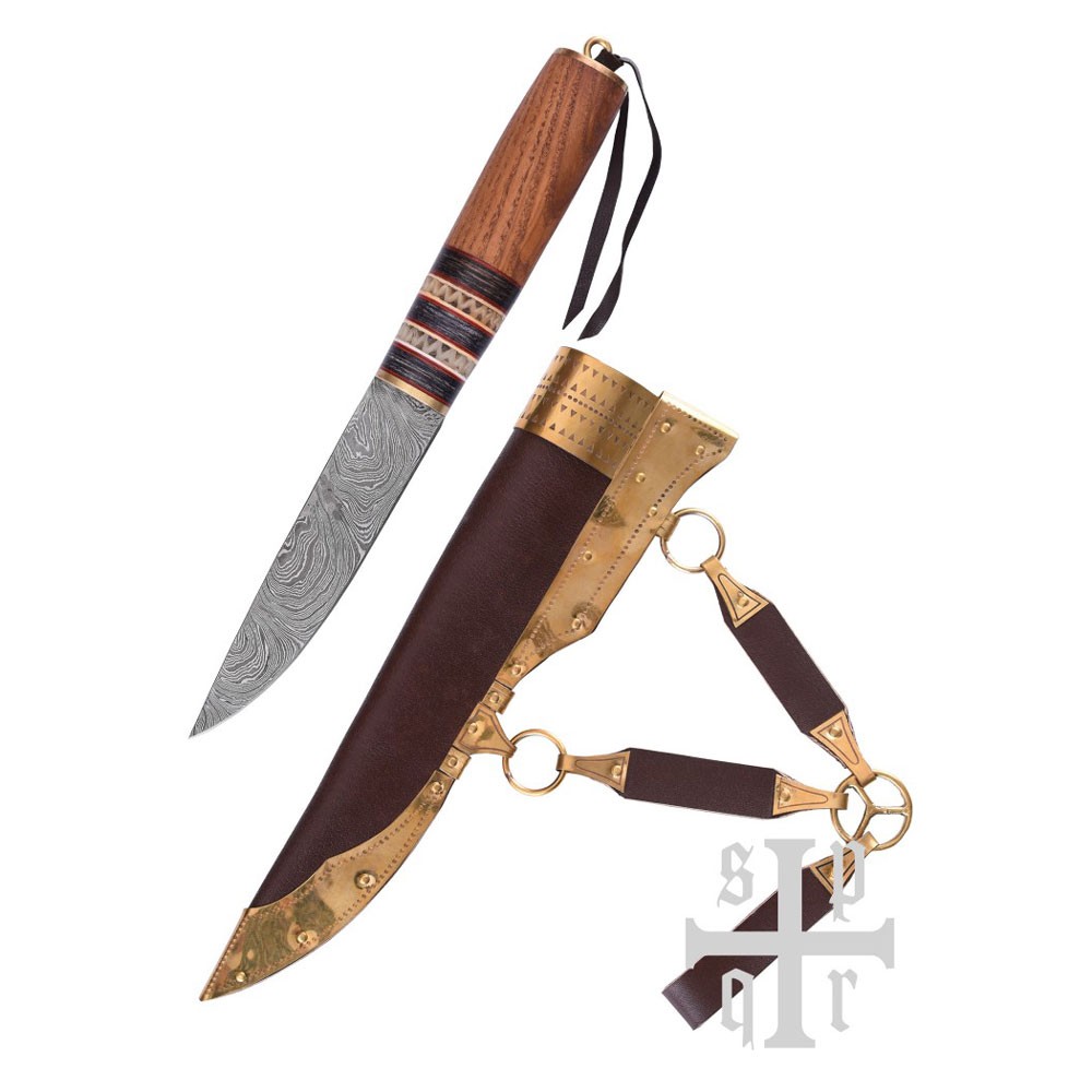Coltello vichingo damasco