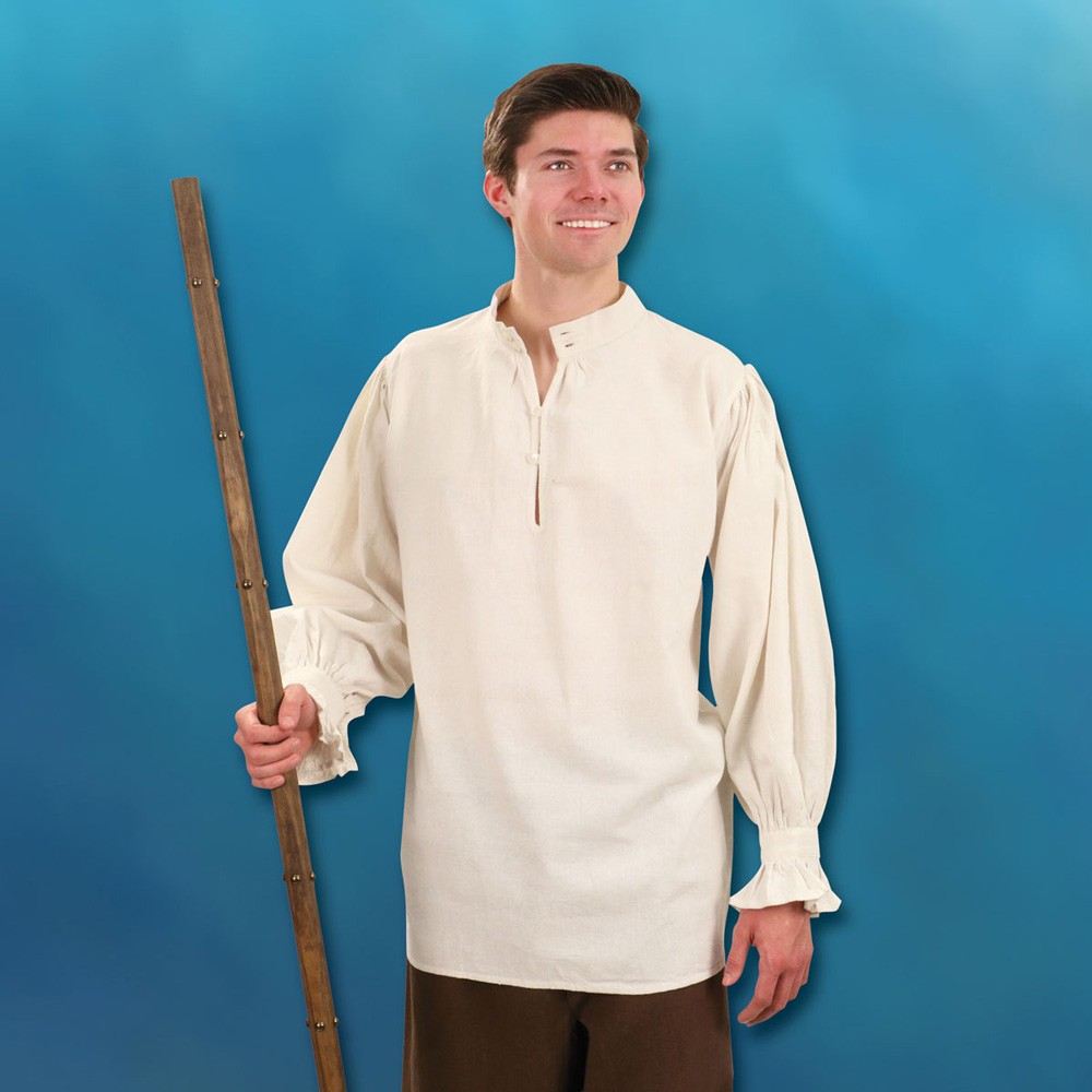Camicia del signore feudale cucita a mano