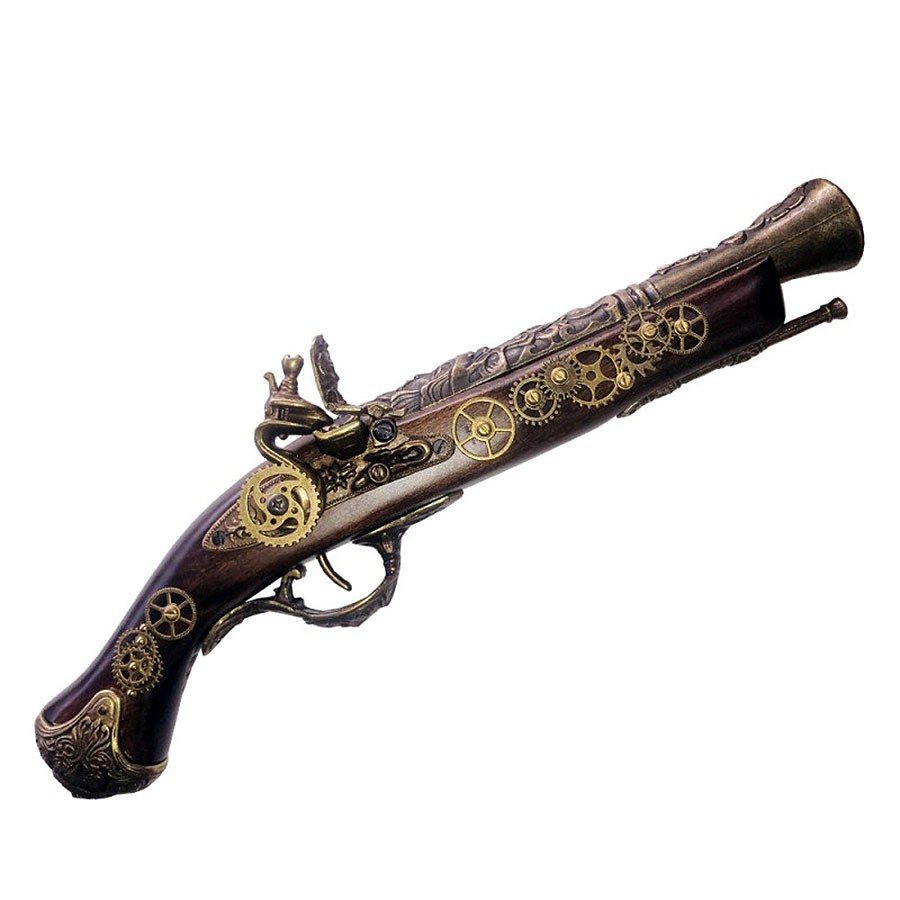 Pistola Blunderbuss a pietra focaia, SteamPunk II