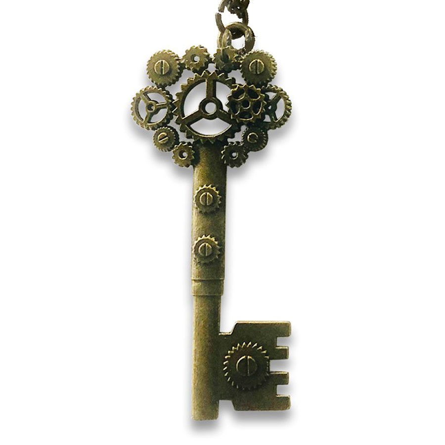 Ciondolo Chiave con cuscinetti SteamPunk