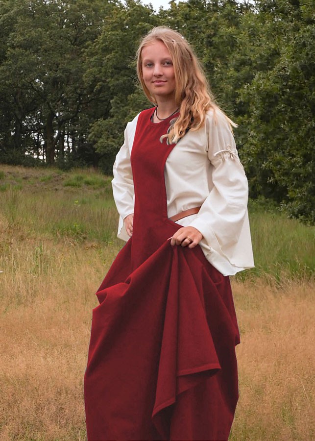 Abito medievale Andra, rosso