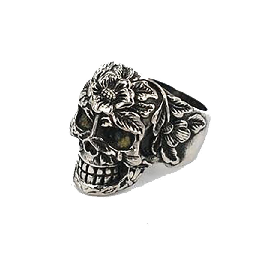 Anello teschio punk a vapore