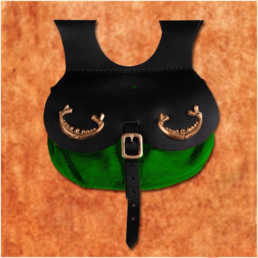 Borsa vichinga modello Thane, colore verde
