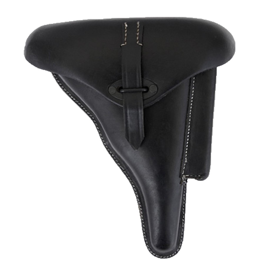 Bandoliera per pistola tedesca P38, pelle nera