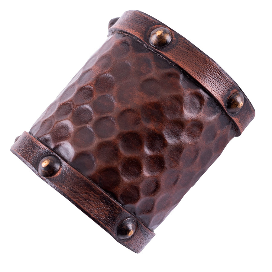 Bracciale in pelle per guerriero, 1 unità, 8x19 cm.