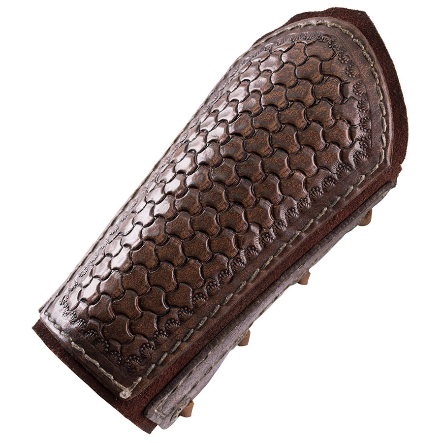 Bracciali del guerriero vichingo Njord in pelle di bufalo