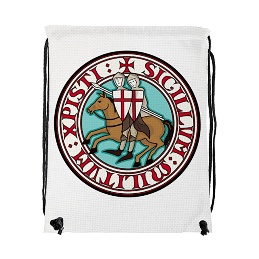 Zaino con coulisse Cavalieri Templari (34x42 cm.)
