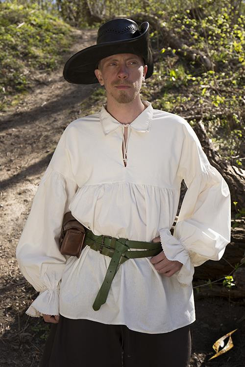 Camicia Renaissance in cotone Aramis, bianco sporco