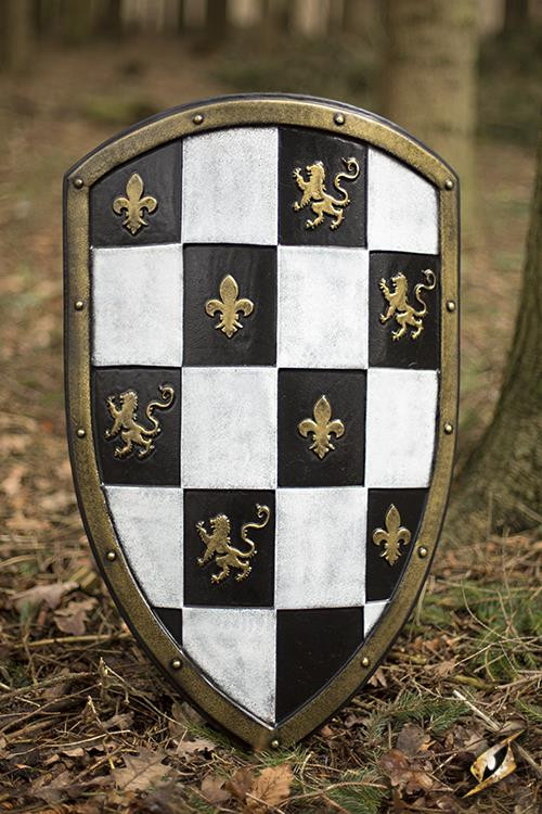 Scudo Normanno s. Immagini X-XII per LARP, 80x50 cm.