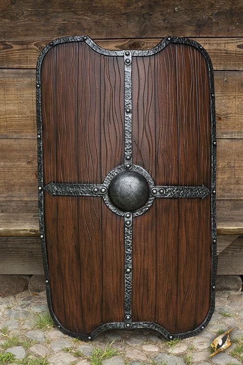 Scudo Romano Titano in lattice, 130x85 cm.