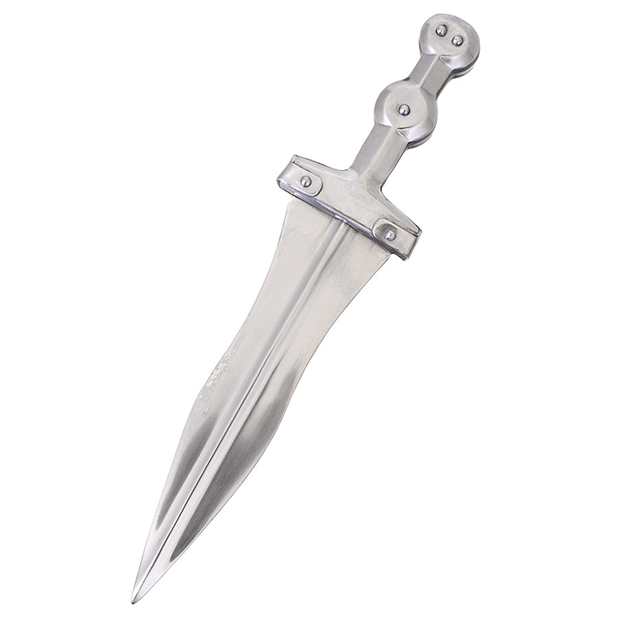 Pugio romano I secolo, con particolari in ottone