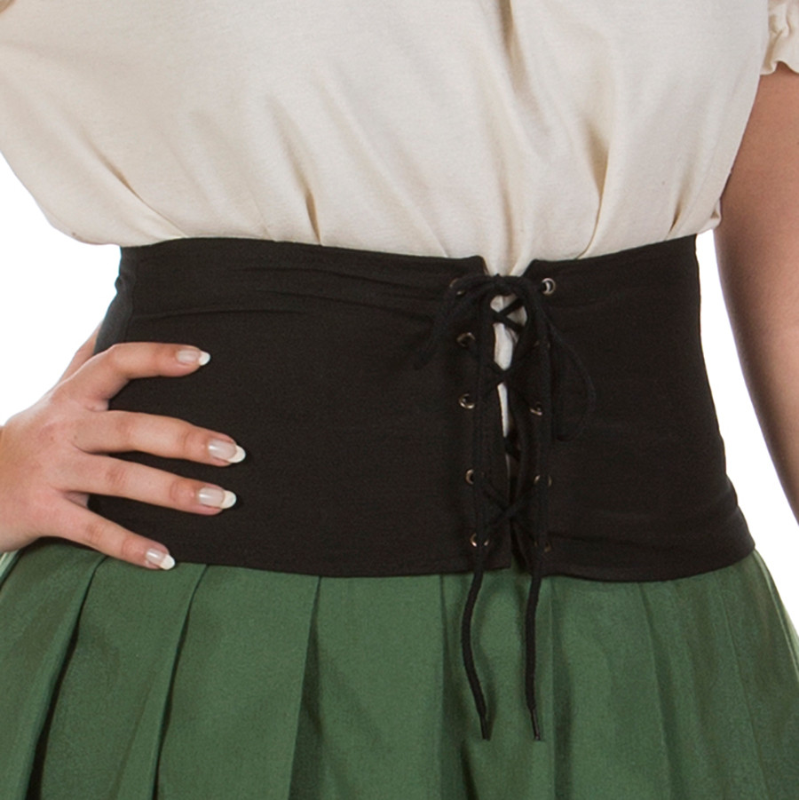 Corsetto basso medievale in nero