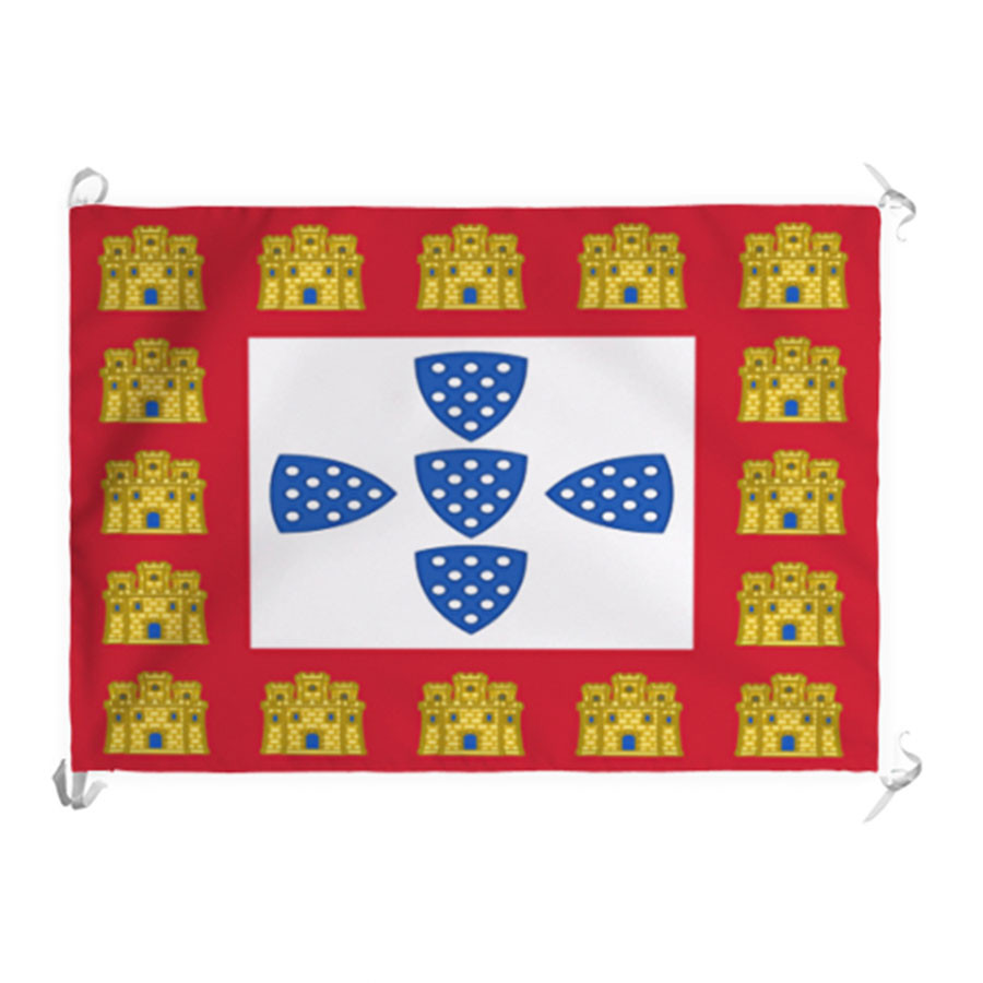 Stendardo-bandiera medievale portoghese del XIII-XIV secolo (70x100 cm.)