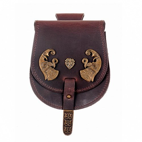 Marsupio in pelle Viking Haakon il Buono (16x13 cm.)