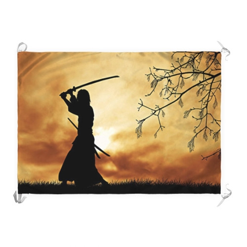 Stendardo-Bandiera Spirito dell'ultimo Samurai (70x100 cm.)