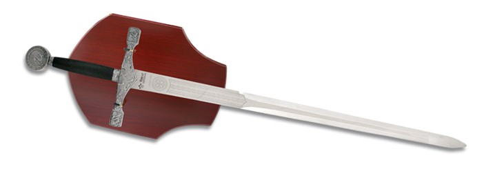 Spada Excalibur con staffa di montaggio