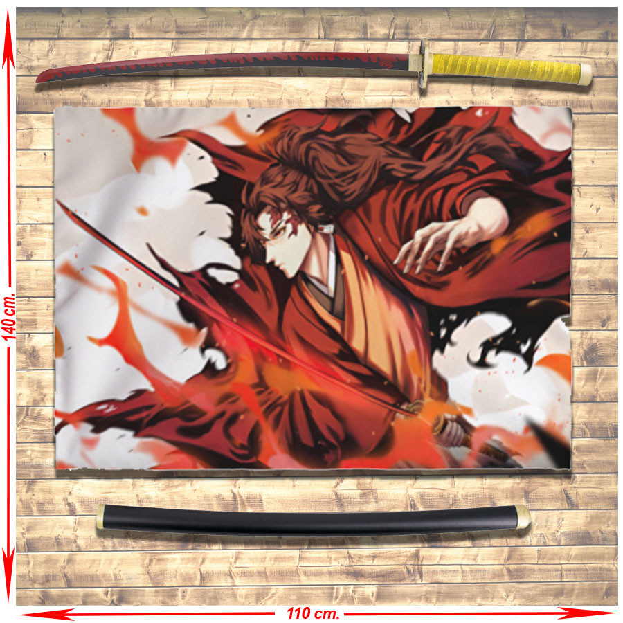 Yoriichi Tsugikuni Banner e Katana Pack, Demon Slayer