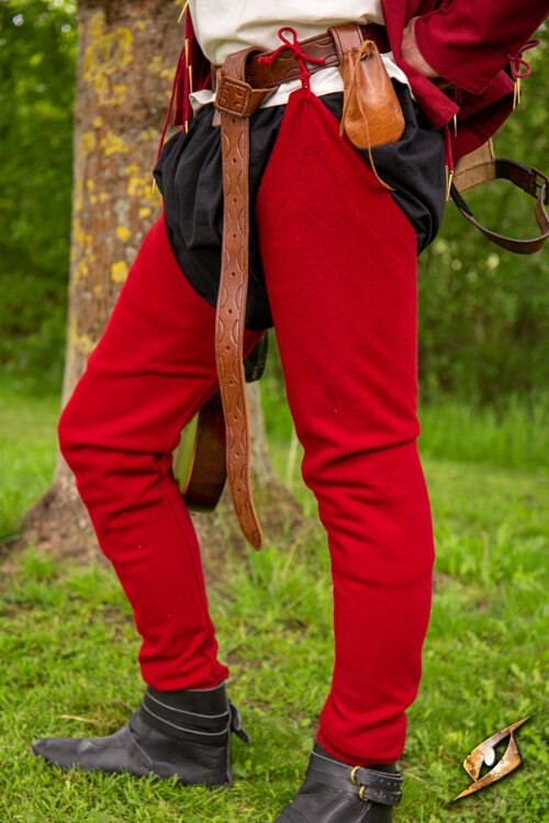 Leggings vintage in lana colore Emperor Red