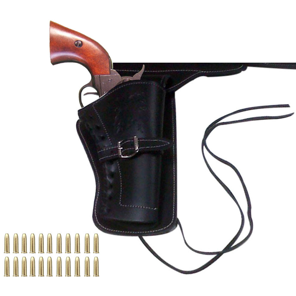 Pack Billy El Niño revolver, bandoliera e 22 proiettili, Old West
