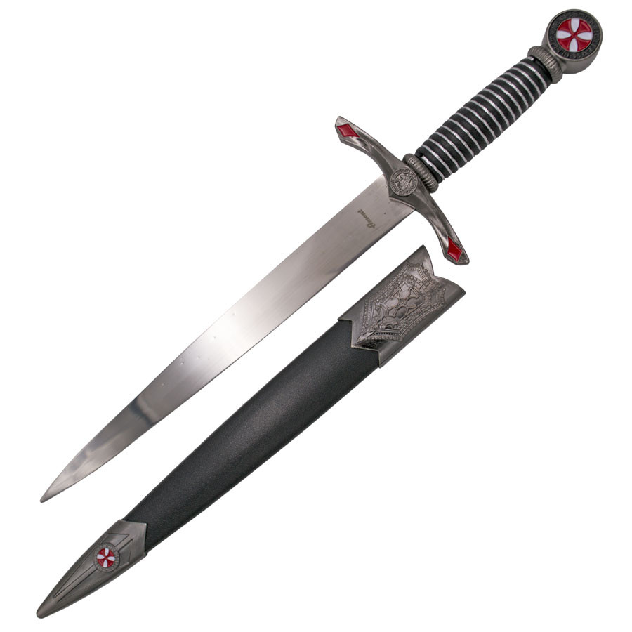 Sigillo della protezione del pugnale medievale dei Templari neri