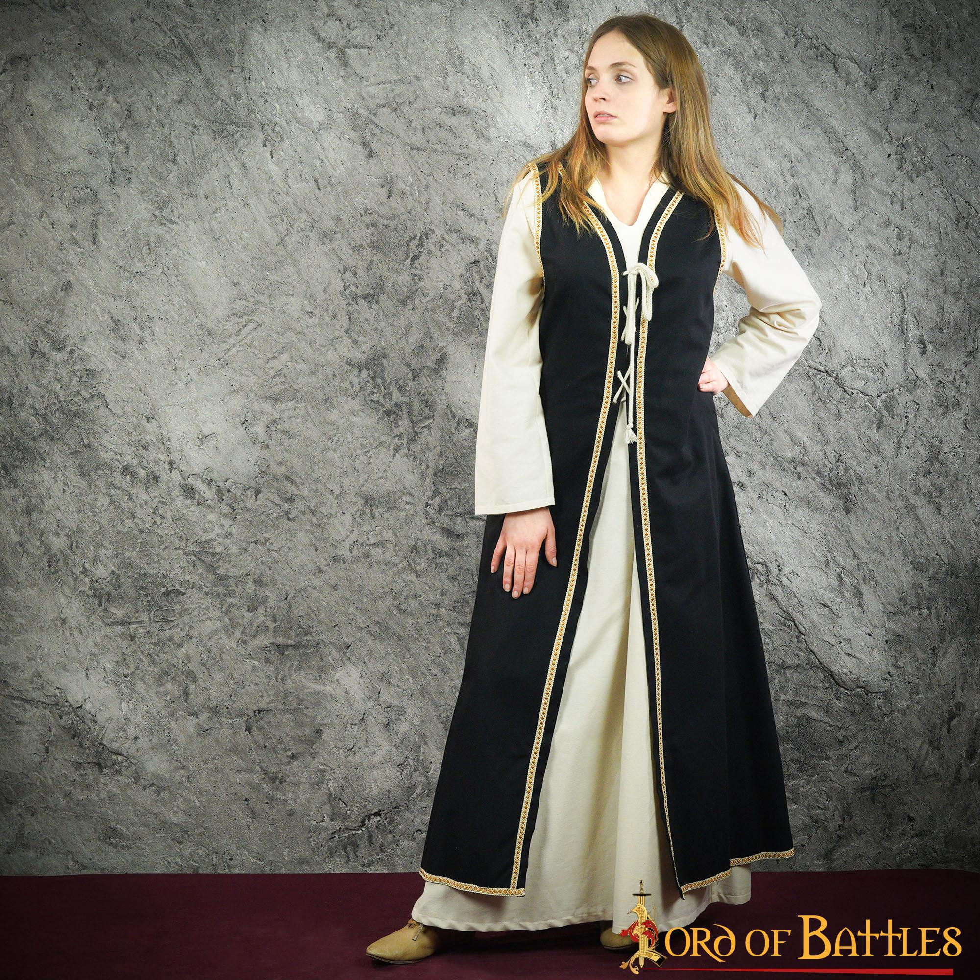 Brial Julietta medievale in nero