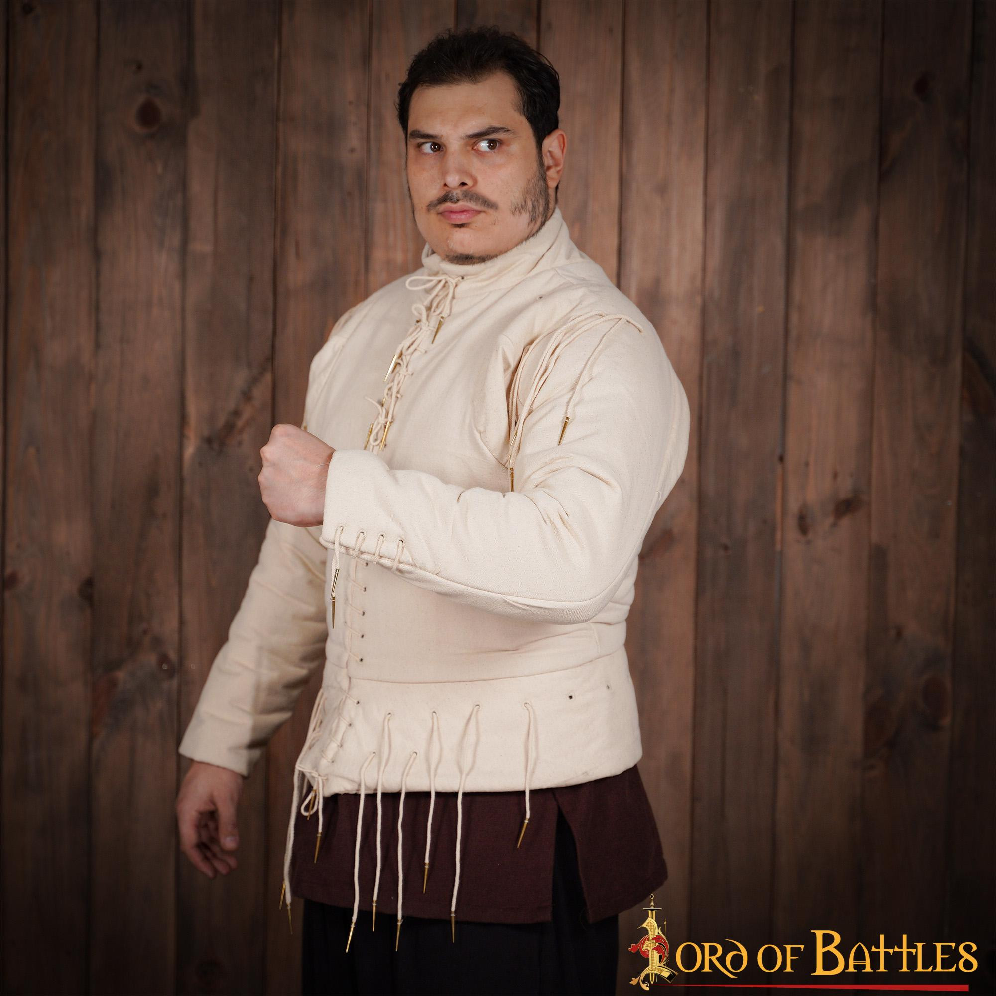 Gilet funzionale ecrù s. XV, con lacci